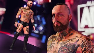 WWE 2K22 Malakai Black AEW Mod w Theme Trons amp AEW Arena  2K 60FPS [upl. by Rocco]