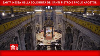 Santa Messa nella Solennità dei Santi Pietro e Paolo Apostoli 29 giugno 2023 Papa Francesco [upl. by Lynden19]