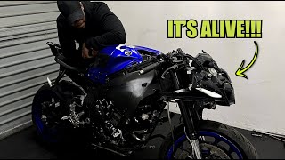 2023 Yamaha R1 Wrecked Bike Rebuild  Part 4 [upl. by Errol755]