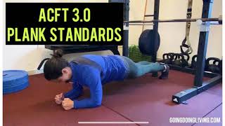 ACFT Plank Standards amp Info [upl. by Akirea]