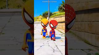 GTA V SPIDERMAN SAVES SPIDERMAN BABYS FROM CRAZY VENOM GANG  coffin dance song cover [upl. by Deckert314]