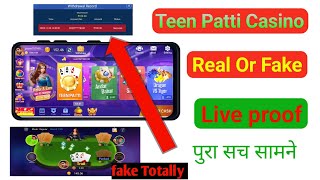 teen patti casino app real or fake  live proof   teen patti casino withdrawal [upl. by Brackely]