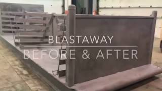 BLASTAWAY  Before amp After  Sandblasting amp Painting in Grande Prairie AB  Endura Slip Stop [upl. by Grefer912]