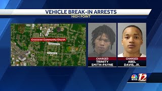 2 men facing several charges in connection to vehicle breakins at High Point church officials say [upl. by Radcliffe997]