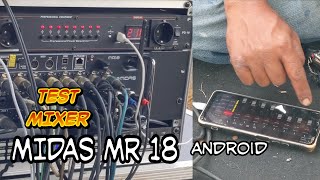 ngetes MIXER MIDAS MR18 [upl. by Elehcin746]