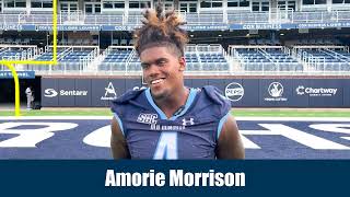 ODU Football Media Day 2024  DE Amorie Morrison [upl. by Ogdan170]