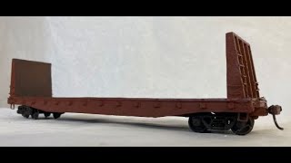 Tyco 53 Bulkhead Flatcar ScratchBash in HO Scale [upl. by Oiziruam]