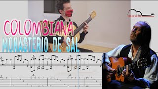 paco de lucia  Colombia Monasterio de Sal guitar tab tutorial [upl. by Aihn880]