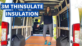 3M Thinsulate Insulation  Ram ProMaster Van Build Series 8  Van Life  Solo Female Traveler [upl. by Ettessil]