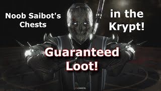 MK11 Krypt  All chests with guaranteed Noob Saibots loot [upl. by Leahcimnaes]