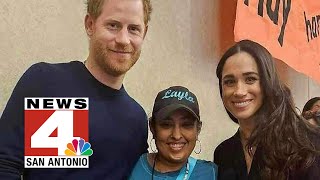 Prince Harry and Meghan Markle visit with Uvalde families [upl. by Mackintosh110]