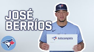 Autocomplete with Toronto Blue Jays pitcher José Berríos [upl. by Rawdan]