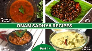 Onam Sadhya Recipes Full Preparation  Sadya Special Recipes 2020  Part 1  The Ladle and Spatula [upl. by Nicholle]