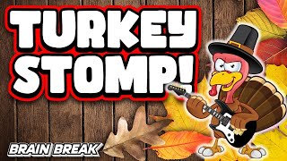 The Turkey Stomp  Thanksgiving Freeze Dance Yoga  Thanksgiving Brain Break  GoNoodle  Just Dance [upl. by Birgit]