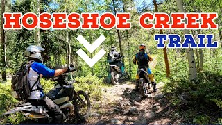 Horseshoe Creek Trail pt1 482 Colorado Summer Single Track Riding Monarch Sargents [upl. by Forrester]