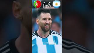 Rare Moments In Football  Portugal VS Argentina Imaginary World Cup Final  ronaldo vs messi [upl. by Anidam]