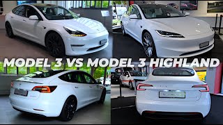 Tesla Model 3 VS Tesla Model 3 Highland [upl. by Major]