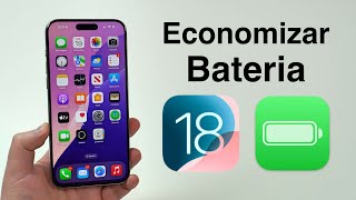 Como Economizar MUITA Bateria no iOS 18 [upl. by Latoniah]