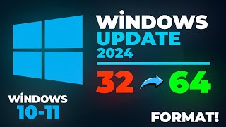 Windows 32 bitten 64 bite nasıl geçirilir format ile Windows sistem yükseltme Güncel Rehber [upl. by Goodden]