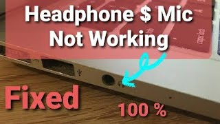 Headphone Mic Not working 35mm On laptop Perfect Solution How to use mic and headphone on laptop [upl. by Sibby640]