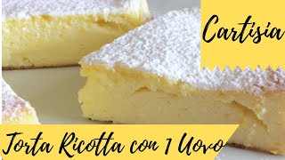 LA FAMOSA TORTA DI RICOTTA CON 1 UOVO SENZA LIEVITO E SENZA BURRO [upl. by Imaj]