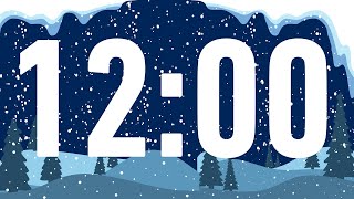 Winter Themed 12 Minute Timer Video  Snowy Day  Classroom Timer  Winter Vibes  Wintery Countdown [upl. by Mclyman]