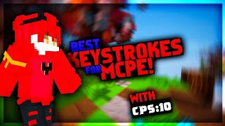 KeyStrokes For MCPE  Client Keystrokes  CPS  By Drakonx [upl. by Justis156]