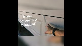 Garage Door Bent  Wind Damage Reinforcement [upl. by Sanborn]