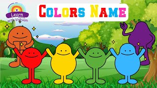 Color name  Colour name for preschool  Learn color name colornames [upl. by Soluk]