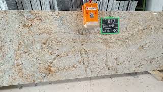 Colonial Gold Granite Cutter Size Slab Supplier  Moon Exports India [upl. by Lambard]