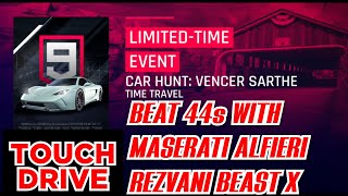 Touchdrive Asphalt 9  CAR HUNT  VENCER SARTHE  with MASERATI ALFIERI amp REZVANI BEAST X [upl. by Blaze]