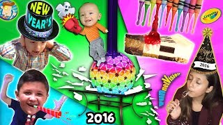 A Shattering New Years  Melted Crayola Crayon Art  Too Much Cheesecake Man FUNnel Vision Vlog [upl. by Caty]