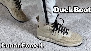 Nike Lunar Force 1 DuckBoot Reviewamp On foot [upl. by Eleanora]