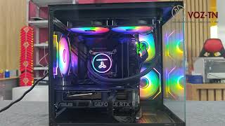 GAMING PC G12  I512400F  4060 8GB 32GB Ram chiến game cực mượt và Setup với vỏ bể cá cực đẹp [upl. by Fotina820]