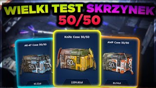 WIELKI TEST SKRZYNEK 5050 na CSGOSKINS [upl. by Ayikahs]