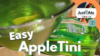 Easy AppleTini Cocktail Drink Recipe Just8ate [upl. by Ettener]