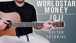 How to Play quotWORLDTAR MONEYquot by Joji on Guitar for Beginners EASY CHORDS [upl. by Elleiram]