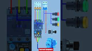 DOL Starter Wiring Diagram DOL starter control wiring Thermal relay shots [upl. by Keldah187]