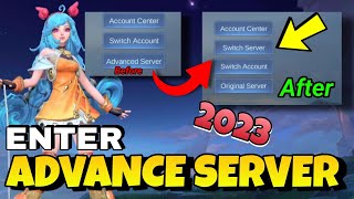 HOW TO ENTER ADVANCE SERVER IN MOBILE LEGENDS 2023 [upl. by Jacey]