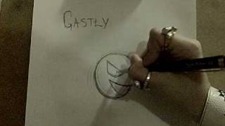 How to Draw Pokemon Gastly [upl. by Bette-Ann558]