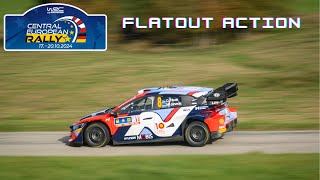 WRC Central European Rally 2024  FLATOUT ACTION [upl. by Noorah441]