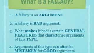 The Critical Thinker 006  Introduction to Fallacies [upl. by Gereron774]