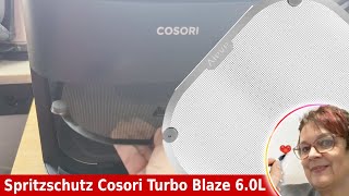 👉👉👉 Spritzschutz Cosori Turbo Blaze 60L Heißluftfritteuse und Buchvorstellungen [upl. by Aziul]