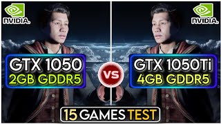 GTX 1050 vs GTX 1050 Ti  15 Games Test  How Much Difference [upl. by Pinchas894]