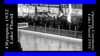 Olympics 1932 Lake Placid Winter Games Opening Ceremony narred by SlMcKenzie SelzerMcKenzie [upl. by Hadeis]