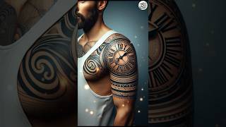 Beautiful Roman Numeral and Clock Face Tattoo Mans Arm art artonskin tattooartist tattoolover [upl. by Goebel]