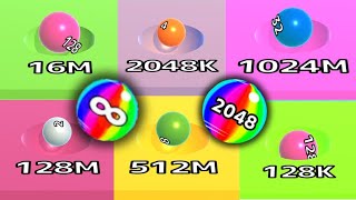 INCARNATION OF BALLS  History Cleared  Ball Run 2048 vs Ball Run Infinity from Level 1 [upl. by Eidoc]