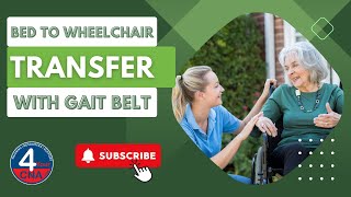 Transfer from Bed to Wheelchair CNA Skill Prometric [upl. by Olgnaed428]