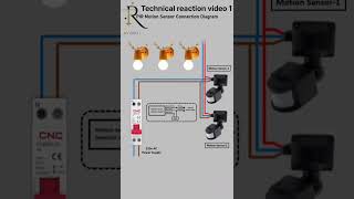 Pir motion sensor wiring 👍 electrical electrcian homeimprovement electrian homewiring [upl. by Rollo]