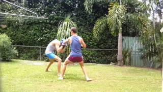 Backyard Boxing  KO  Brad Hodge v Sean Boer [upl. by Znieh285]